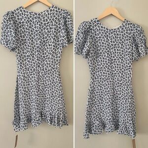 Reformation Beesley Mini Dress  Bombay NWT New Blue White 2